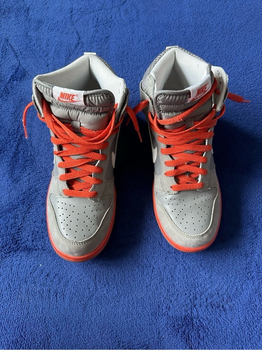 Nike Dunk Light Charcoal Team Orange Mens Sneakers Size 8 317982-012